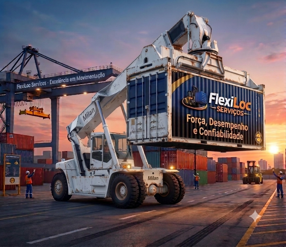 Empilhadeira Reach Stacker Milan